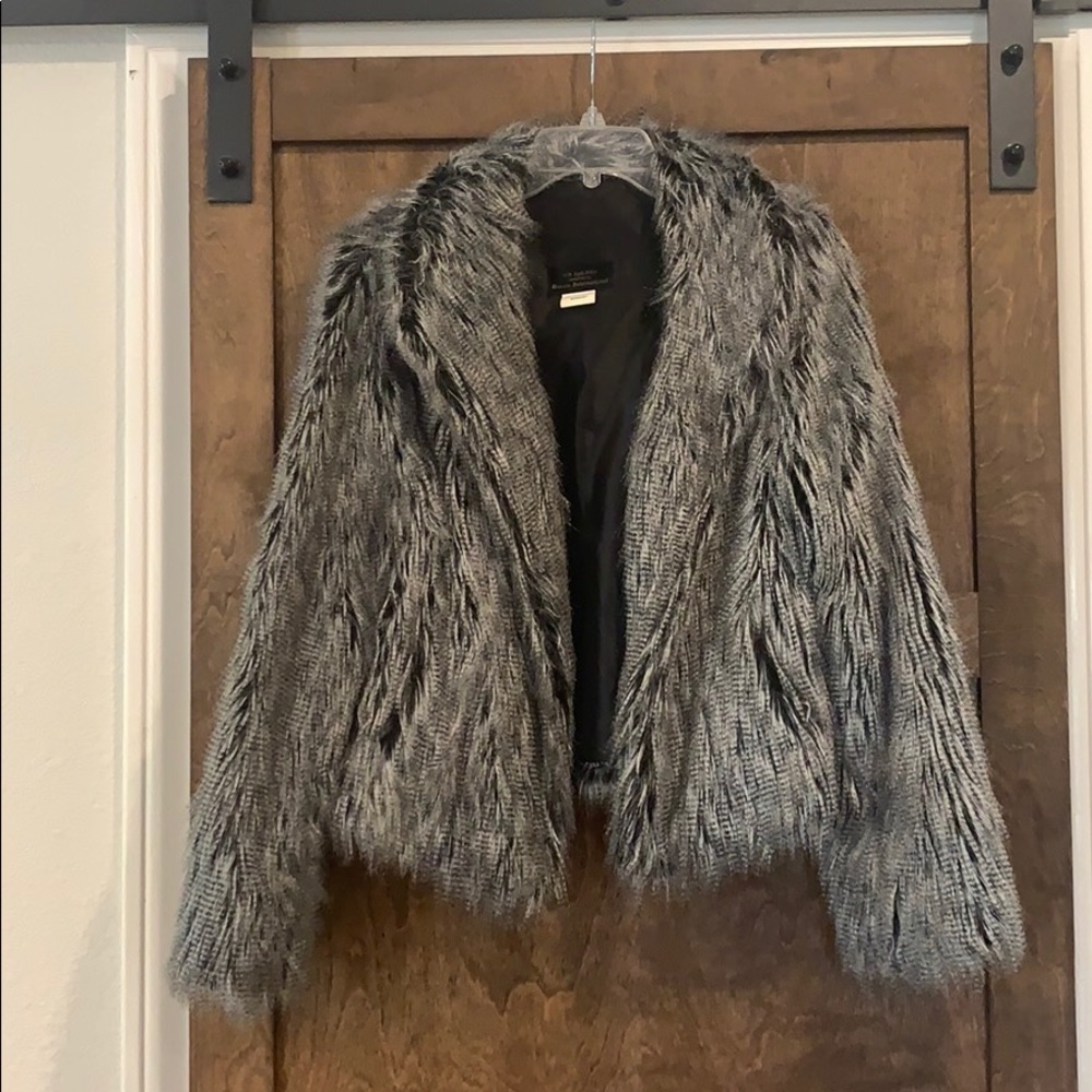 Faux fur coat